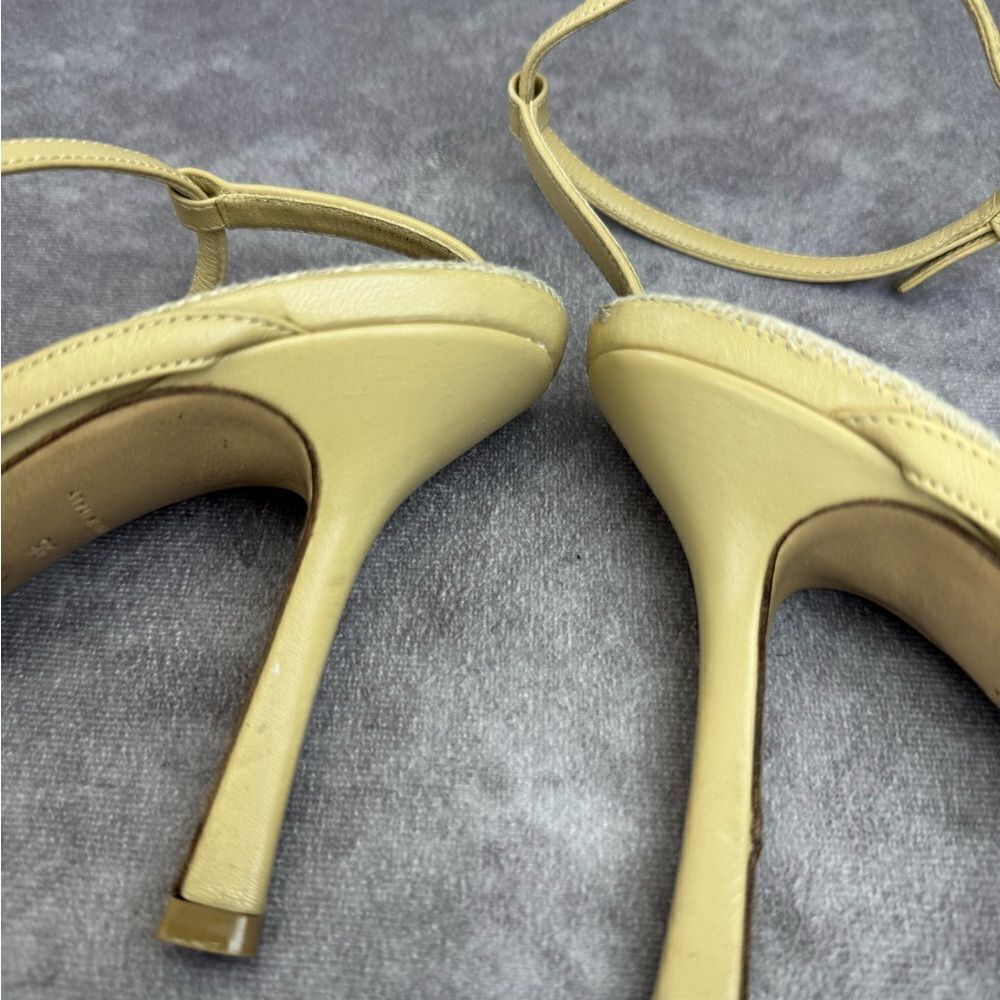 BOTTEGA VENETA - Leather/Jute Strappy Sandals - Size 38 - Picture 9 of 16